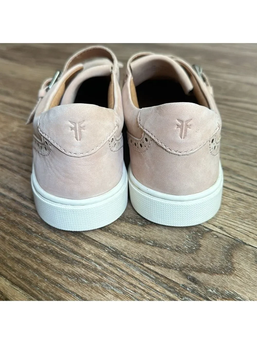 Frye  Gemma Kiltie sneakers Blush pink suede wingtip styling Size 7 new no box